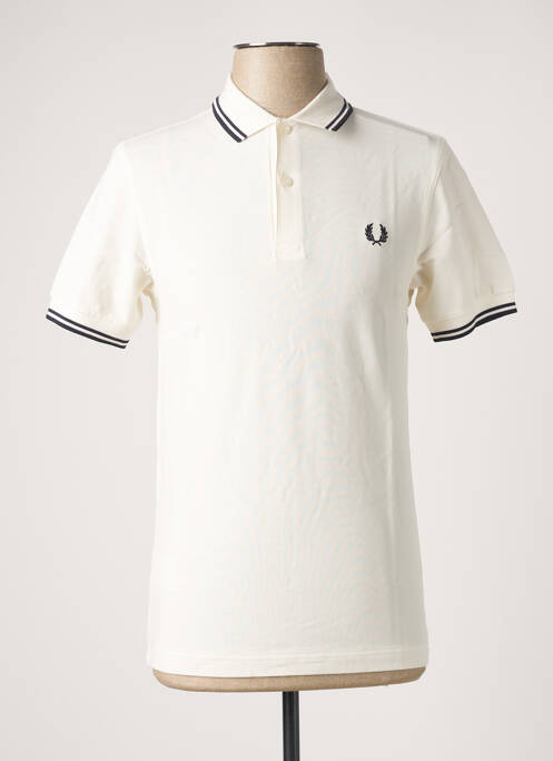 Polo blanc FRED PERRY pour homme