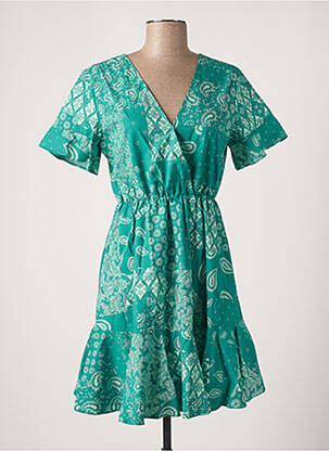 Robe courte vert GRACE & MILA femme