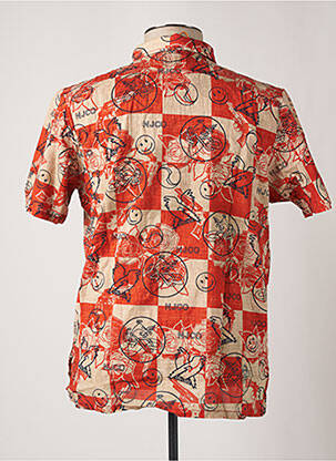 Chemise manches courtes orange NUDIE JEANS CO homme