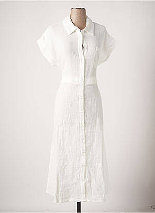 Robe mi-longue blanc GRACE & MILA pour femme