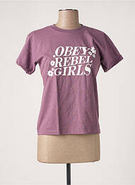 T-shirt violet OBEY femme