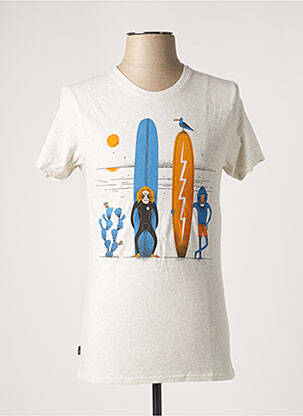 T-shirt beige STEPART homme