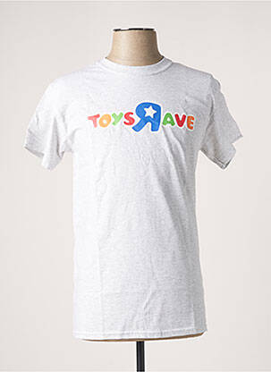 T-shirt gris RAVE SKATEBOARDS pour homme