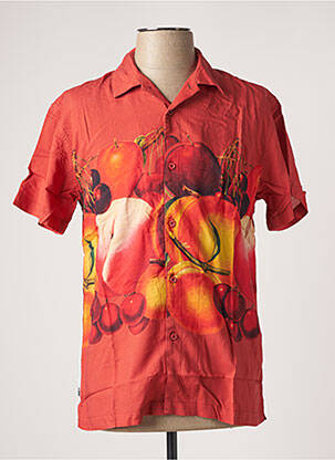 Chemise manches courtes rouge OBEY pour homme