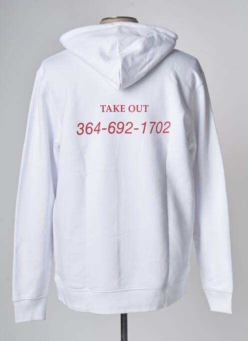 Sweat-shirt blanc HARMONY pour homme