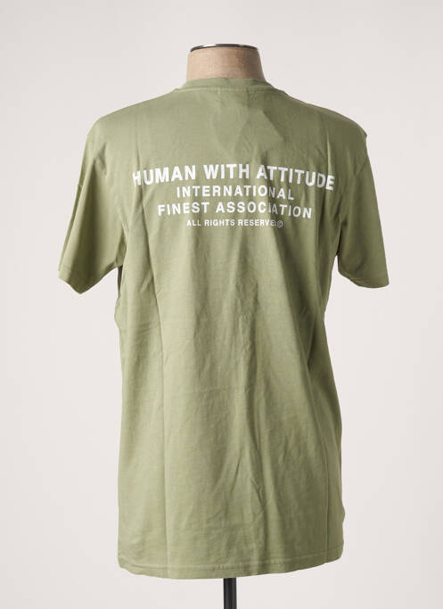 T-shirt kaki HUMAN WITH ATTITUDE pour homme