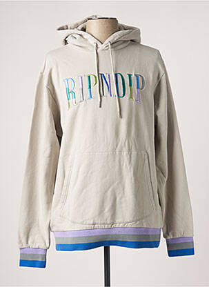 Sweat-shirt gris RIPNDIP homme