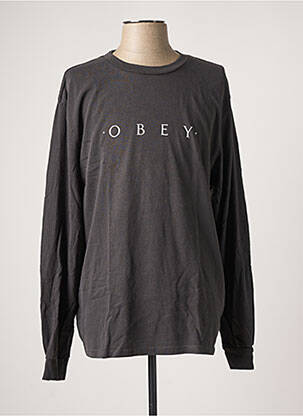 T-shirt noir OBEY pour homme