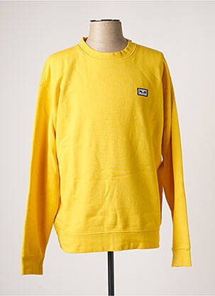 Sweat-shirt jaune OBEY pour homme