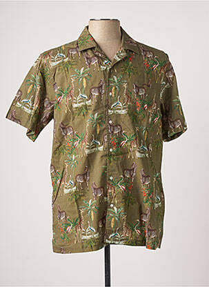 Chemise manches courtes vert EDMMOND STUDIOS homme
