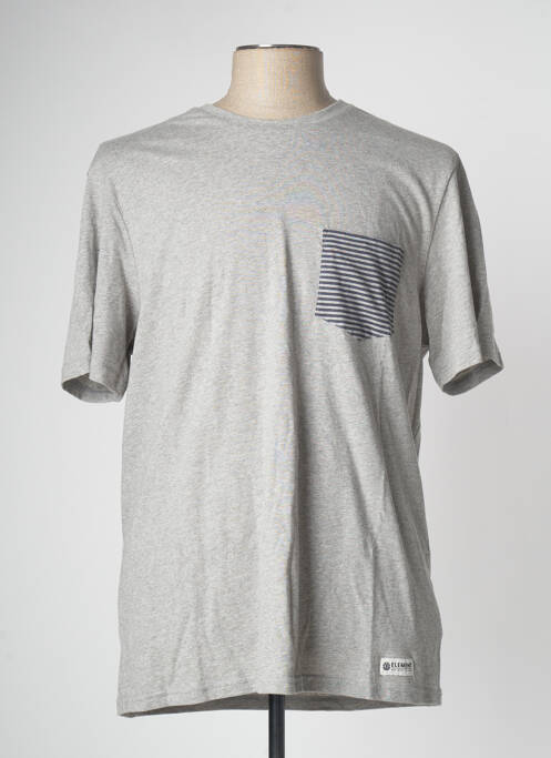 T-shirt gris ELEMENT pour homme