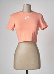 Top orange NIKE pour femme seconde vue