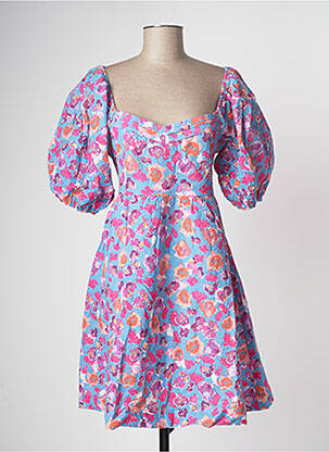 Robe courte bleu GRACE & MILA femme