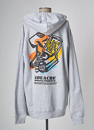 Sweat-shirt gris GOUACHE femme