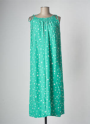 Robe mi-longue vert GRACE & MILA femme