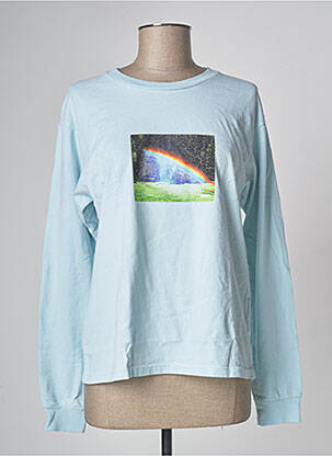 T-shirt bleu OBEY femme