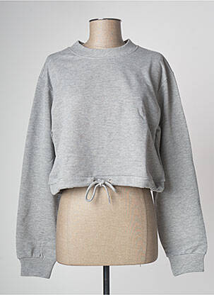 Sweat-shirt gris NA-KD femme