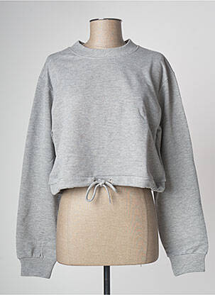 Sweat-shirt gris NA-KD pour femme