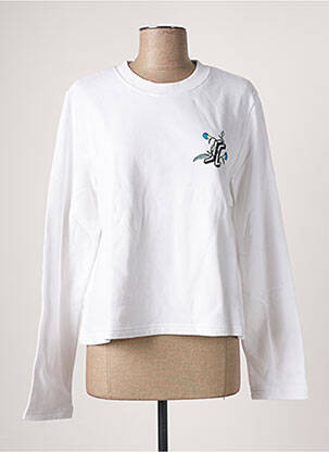 Sweat-shirt blanc SANTA CRUZ pour femme
