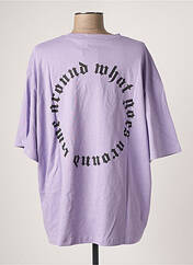 T-shirt violet NA-KD pour femme seconde vue