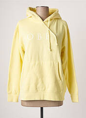 Sweat-shirt jaune OBEY pour femme seconde vue