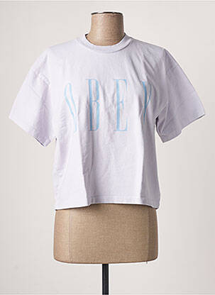 T-shirt violet OBEY femme