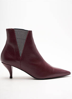 Bottines/Boots rouge SARENZA pour femme