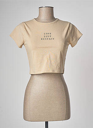 T-shirt beige WASTED PARIS femme