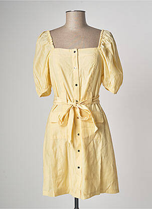 Robe courte jaune NA-KD femme