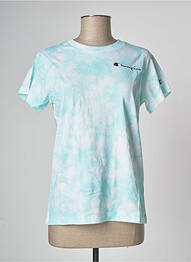 T-shirt bleu CHAMPION femme