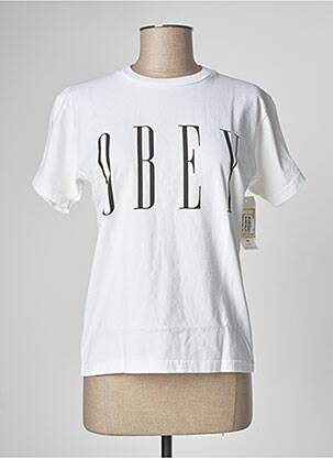T-shirt blanc OBEY pour femme