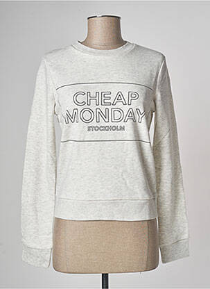 Sweat-shirt gris CHEAP MONDAY femme
