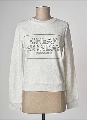 Sweat-shirt gris CHEAP MONDAY pour femme