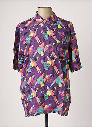 Chemise manches courtes violet BOARDIES homme