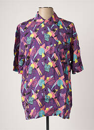 Chemise manches courtes violet BOARDIES homme