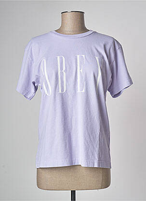 T-shirt violet TEALER pour femme