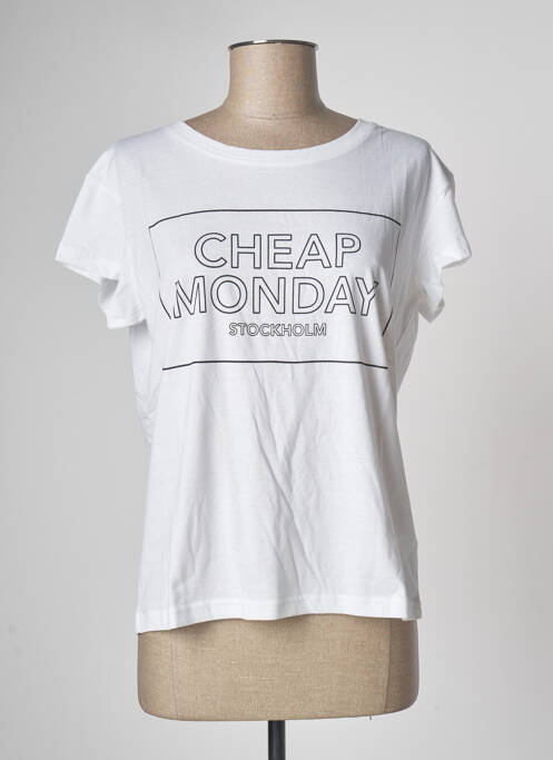 T-shirt blanc CHEAP MONDAY pour femme