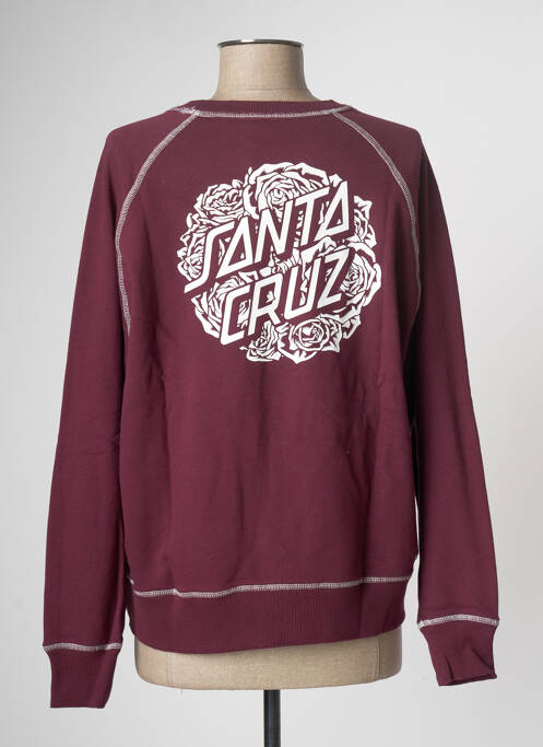 Sweat-shirt rouge SANTA CRUZ pour femme