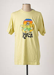 T-shirt jaune RVCA pour homme seconde vue