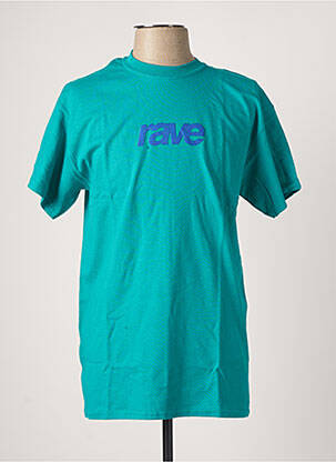 T-shirt bleu RAVE SKATEBOARDS pour homme