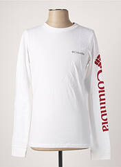 T-shirt blanc COLUMBIA pour homme seconde vue