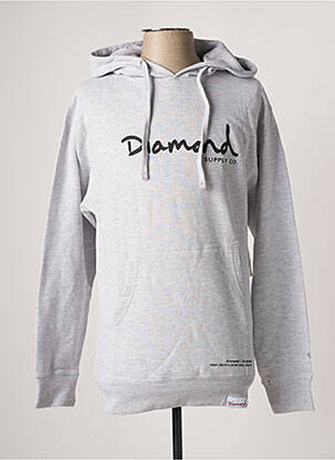 Sweat-shirt gris DIAMOND SUPPLY CO homme