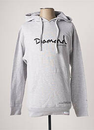 Sweat-shirt gris DIAMOND SUPPLY CO homme