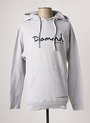 Sweat-shirt gris DIAMOND SUPPLY CO pour homme