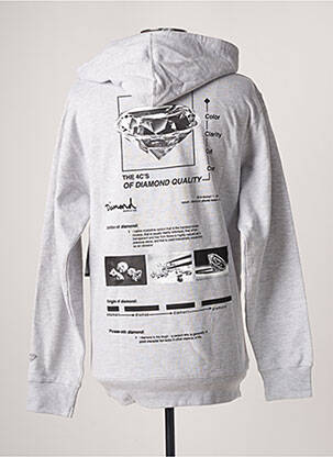 Sweat-shirt gris DIAMOND SUPPLY CO homme