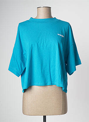 T-shirt bleu WRANGLER pour femme