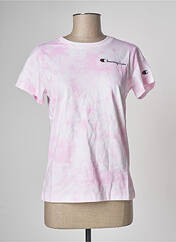 T-shirt rose CHAMPION pour femme seconde vue