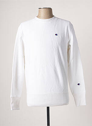 Sweat-shirt blanc CHAMPION pour homme