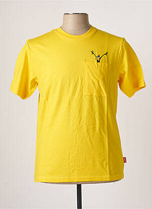 T-shirt jaune TEALER pour homme