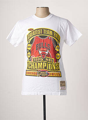 T-shirt blanc MITCHELL & NESS homme